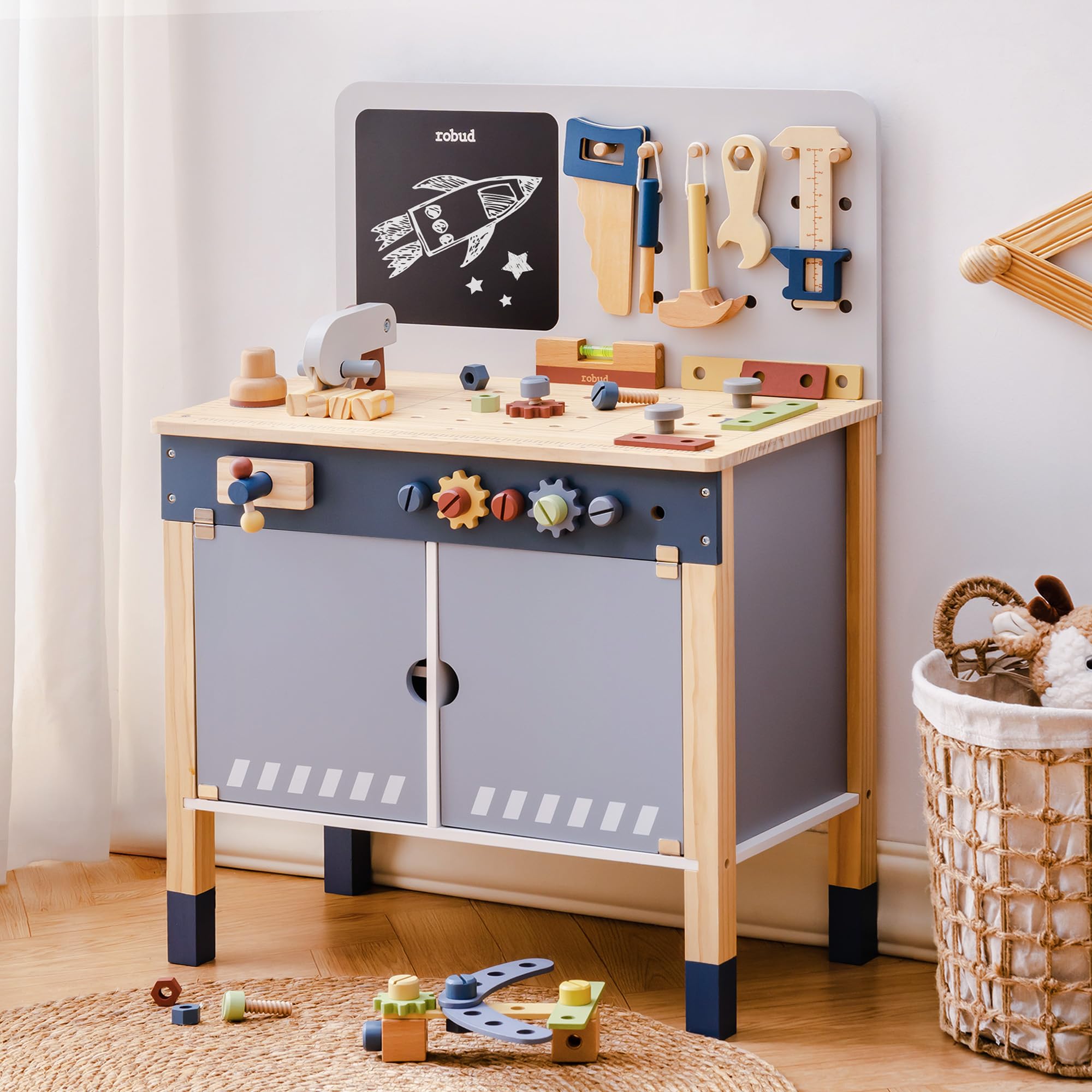 Tools Workshop For Kids - ROBUD Banco de Trabajo de Madera