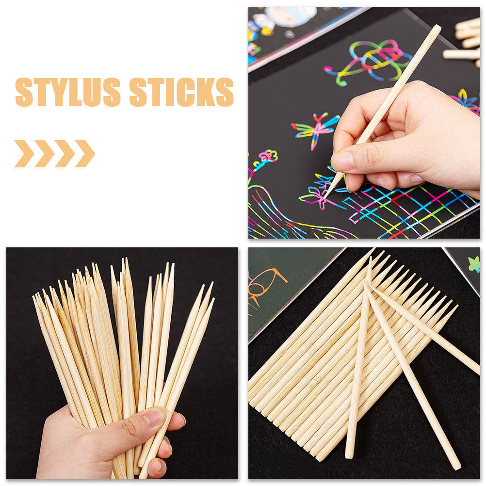 50 Piezas de Palitos de Bambú  - Tools Workshop For Kids reseña y precio