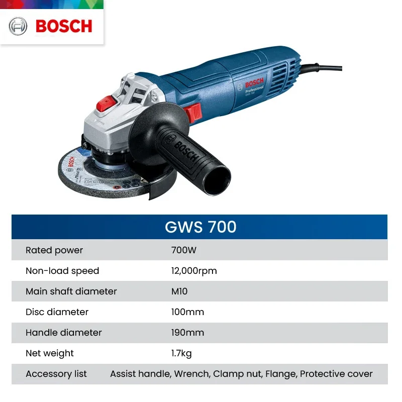 Amoladora Angular Bosch GWS 70 - Hand Tools Mechanical Workshop reseña y precio